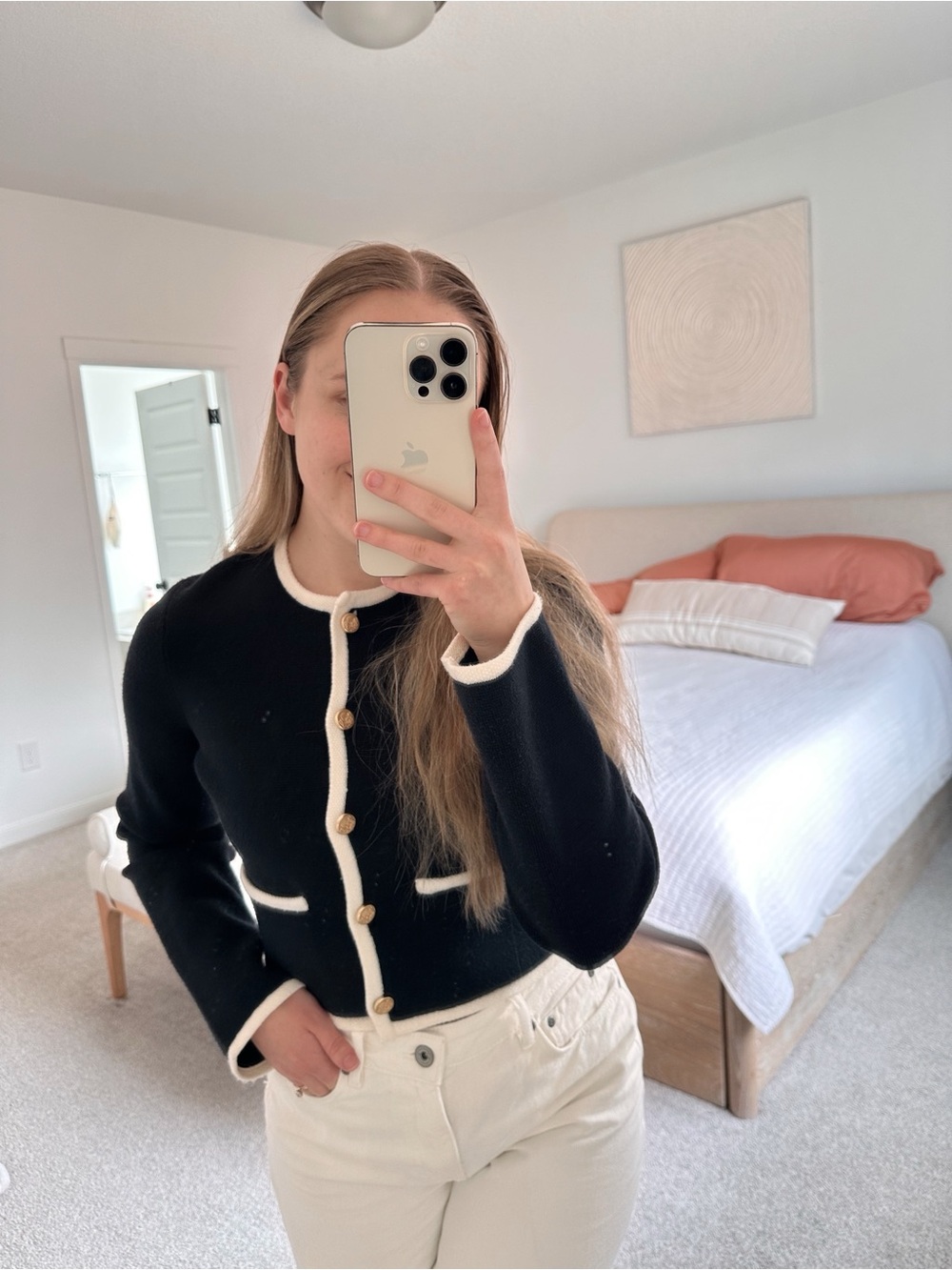 Abercrombie & Fitch Collarless Sweater Jacket